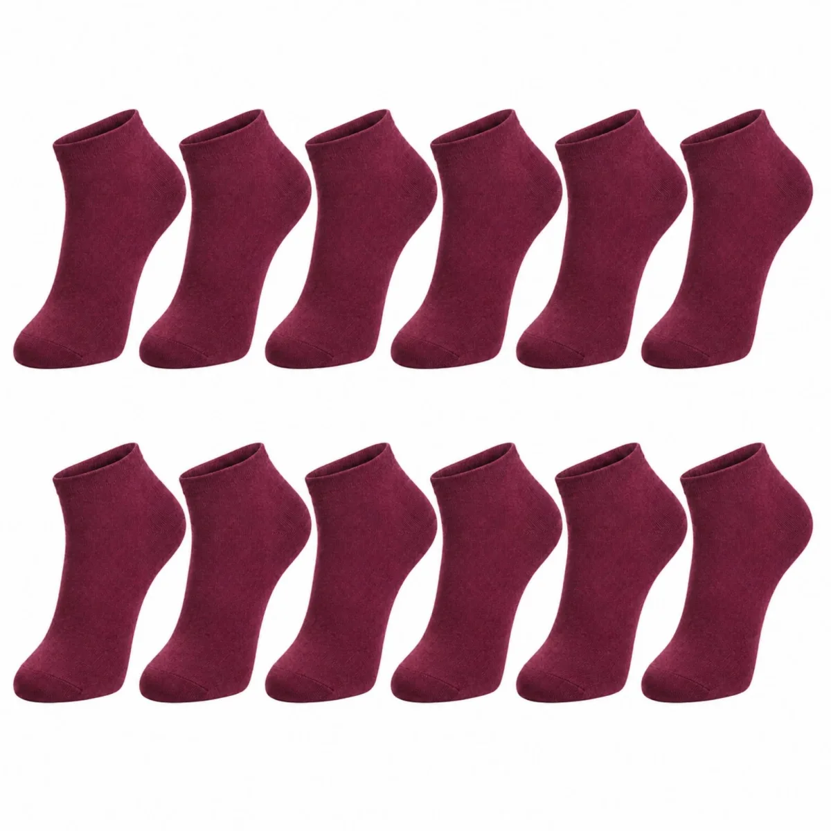 Erkek Pamuklu Patik Çorap 12'li 39-44 | Dikişsiz Burun, Koku Karşıtı, Nefes Alan Sneaker - Erkek Çorap